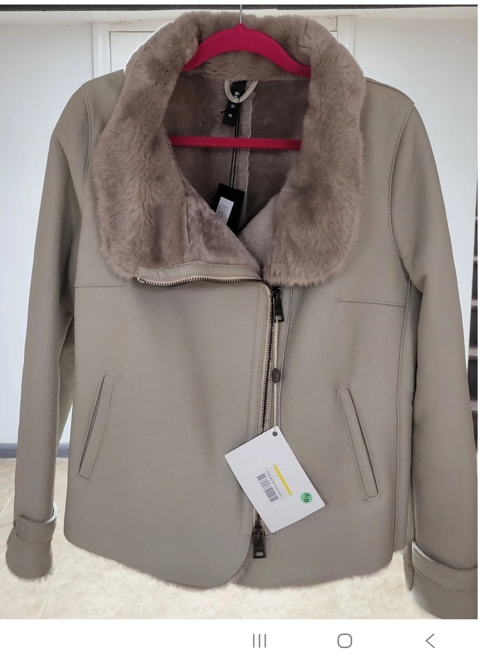 DACUTE SHEARLING JACKET WOMEN IT48/12 NWT